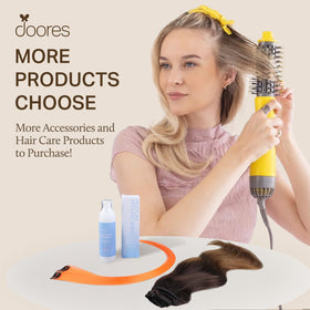 DOORES Clip in Hair Extensions on model for realistic look