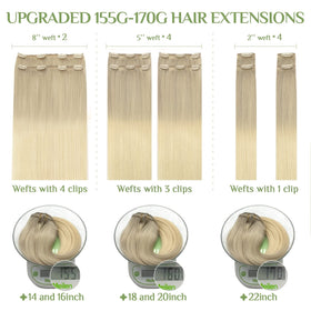 DOORES Clip In Hair Extensions packaging