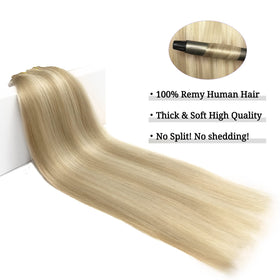 DOORES Clip in Hair Extensions packaging with care instructions