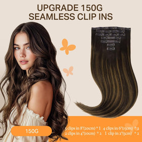 DOORES Clip in Hair Extensions packaging with product details