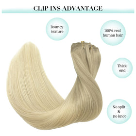 DOORES clip in hair extensions styled into a bun