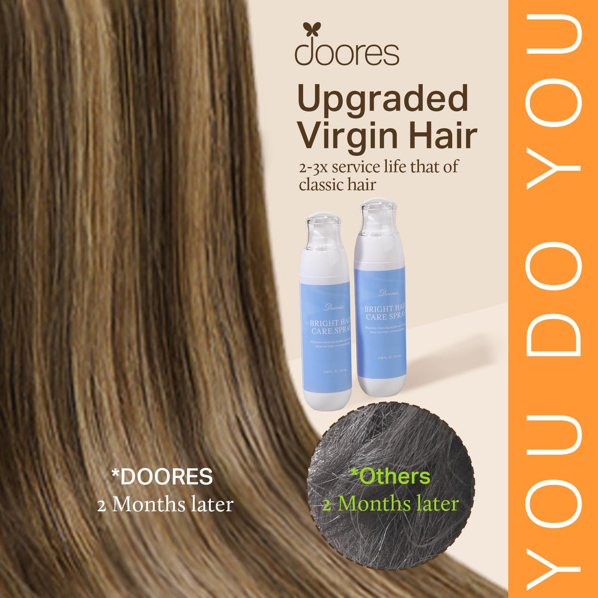 DOORES Hair Extensions in various popular colours