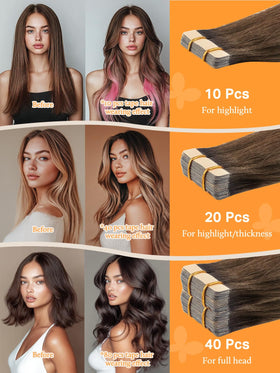 DOORES Hair Extensions on a model