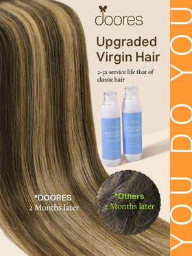 DOORES Hair Extensions packaging with 20 pieces