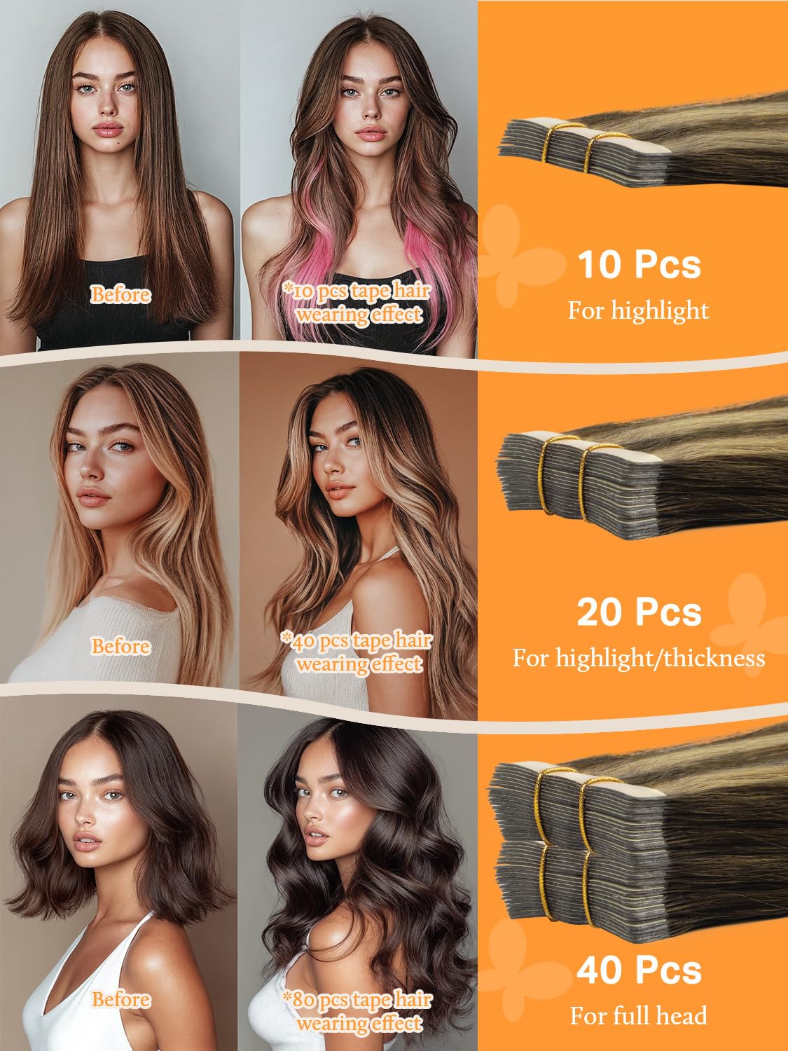 DOORES Hair Extensions styling options with curls