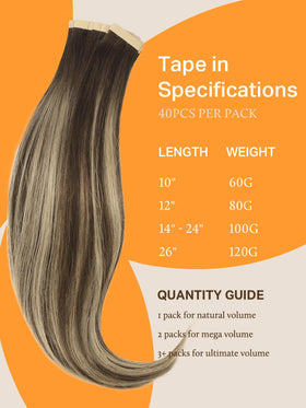 DOORES Tape in Hair Extensions 1.5-inch width demonstration