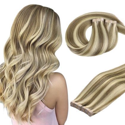 DOORES Tape in Hair Extensions 1.5-inch width pack front view