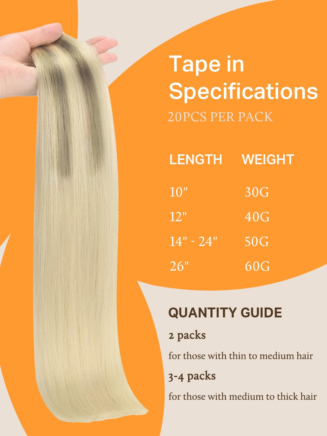 DOORES Tape in Hair Extensions 100g lifestyle scene