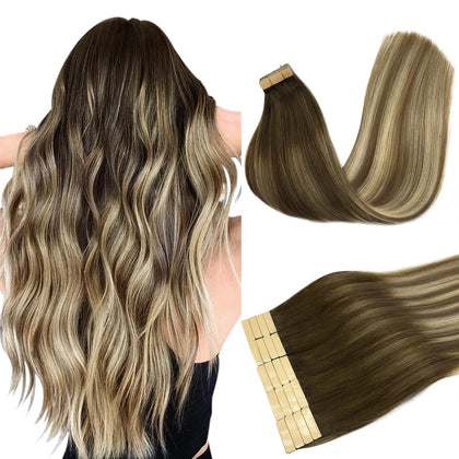 DOORES Tape in Hair Extensions 100g pack front view