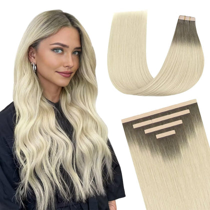 DOORES Tape in Hair Extensions 100g pack front view