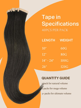 DOORES Tape in Hair Extensions 100g various lengths