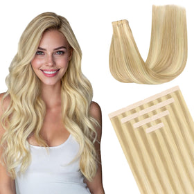 DOORES Tape in Hair Extensions 110g front view