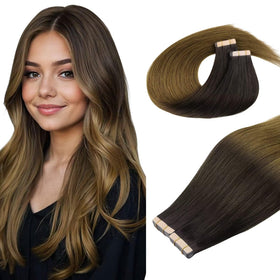 DOORES Tape in Hair Extensions 110g front view