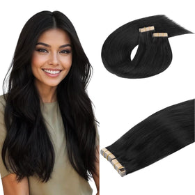 DOORES Tape in Hair Extensions 150g front view