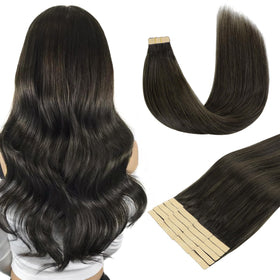 DOORES Tape in Hair Extensions 20pcs pack front view