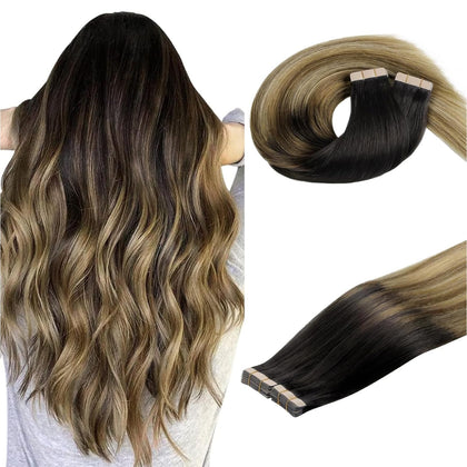 DOORES Tape in Hair Extensions 40pcs front view