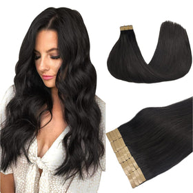 DOORES Tape in Hair Extensions 60g front view
