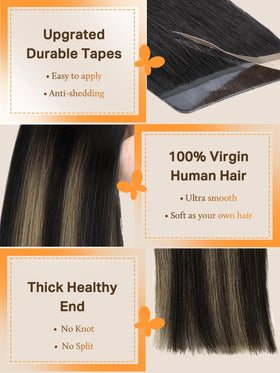 DOORES Tape In Hair Extensions application guide