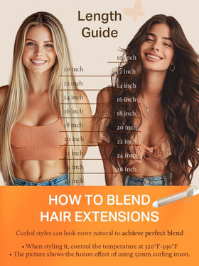 DOORES Tape in Hair Extensions application process