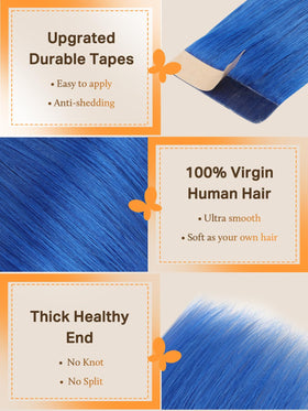 DOORES Tape In Hair Extensions close-up of adhesive tape