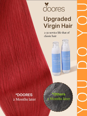 DOORES Tape In Hair Extensions close-up of hair texture