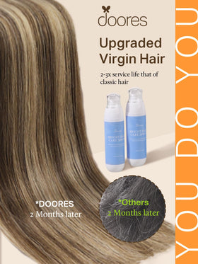 DOORES Tape in Hair Extensions displayed in various colours