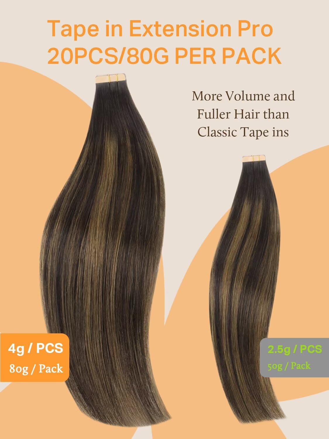 DOORES Tape in Hair Extensions displayed in various popular colours