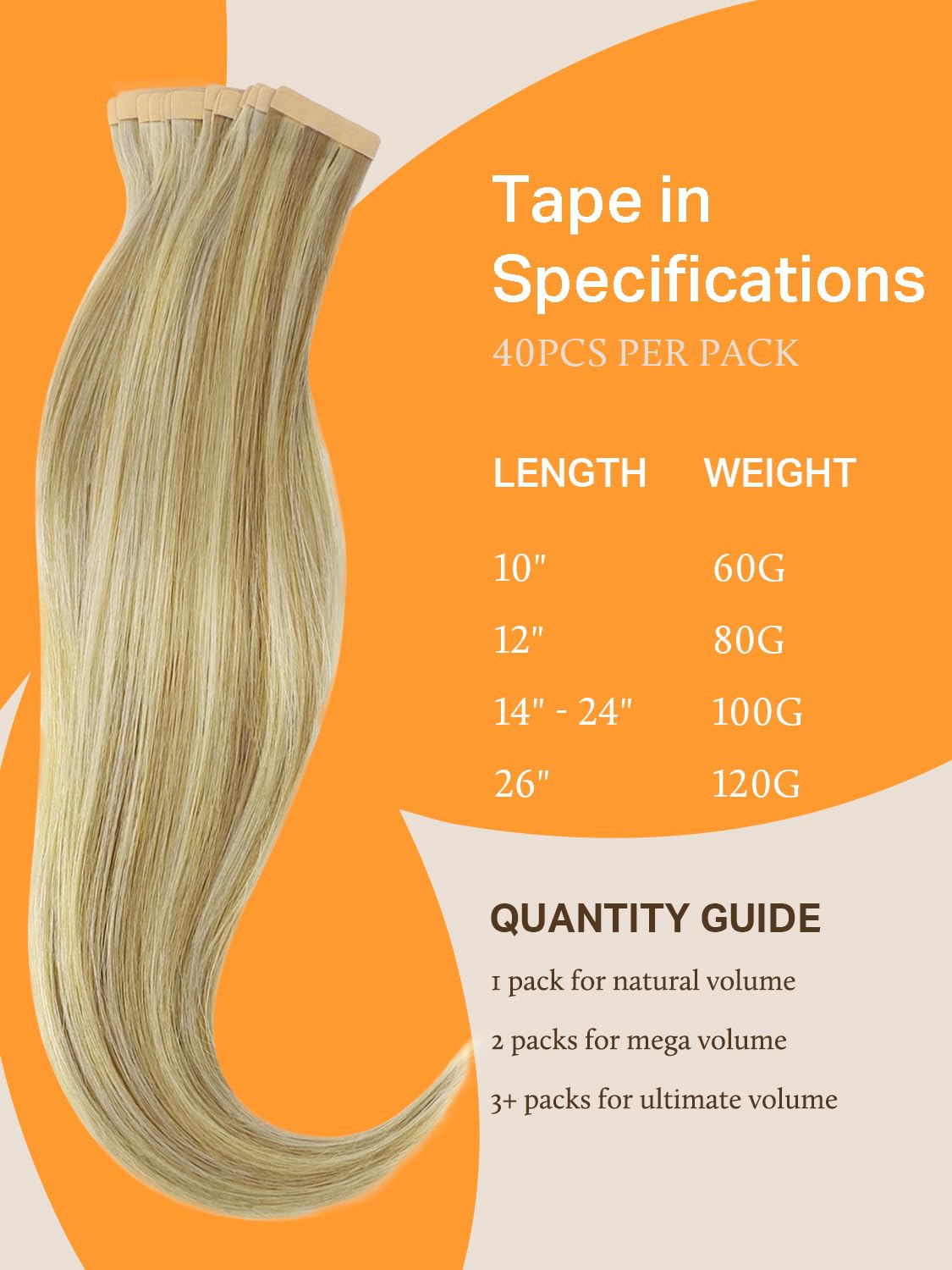 DOORES Tape in Hair Extensions displayed on a model