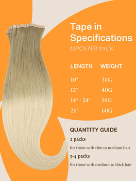 DOORES Tape in Hair Extensions displayed on a model