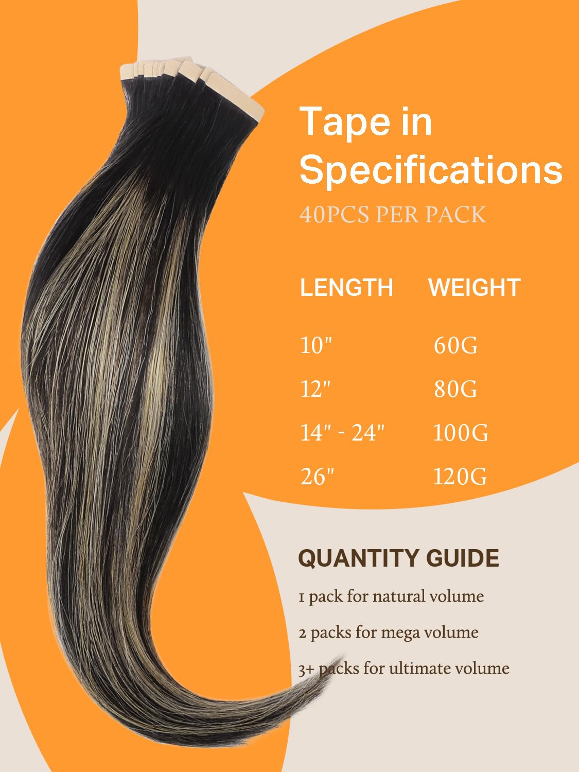 DOORES Tape In Hair Extensions displayed on a model