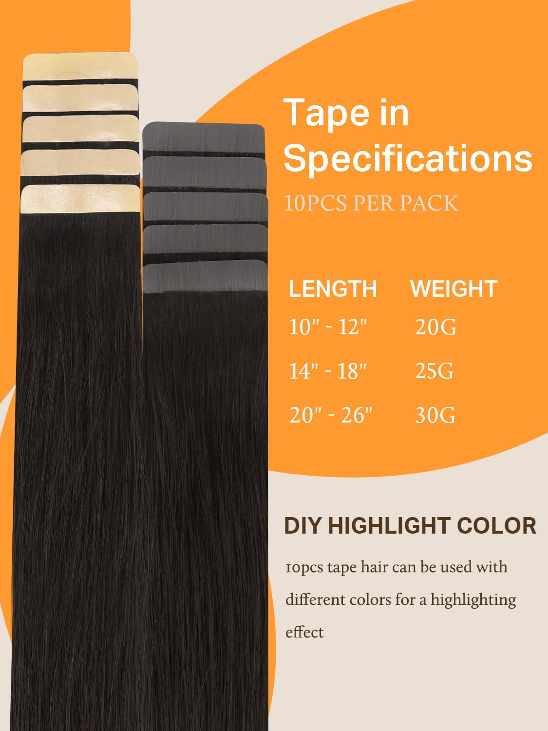 DOORES Tape In Hair Extensions displayed on model