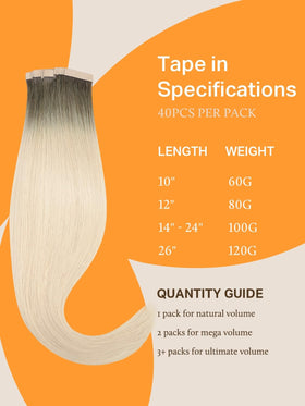 DOORES Tape in Hair Extensions displayed with styling tools