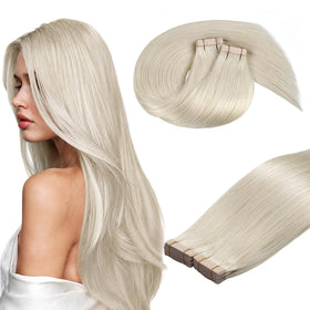 DOORES Tape In Hair Extensions front view with packaging