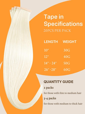 DOORES Tape in Hair Extensions held in hand to show texture