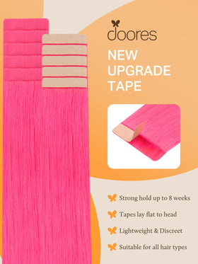 DOORES Tape In Hair Extensions in balayage colour