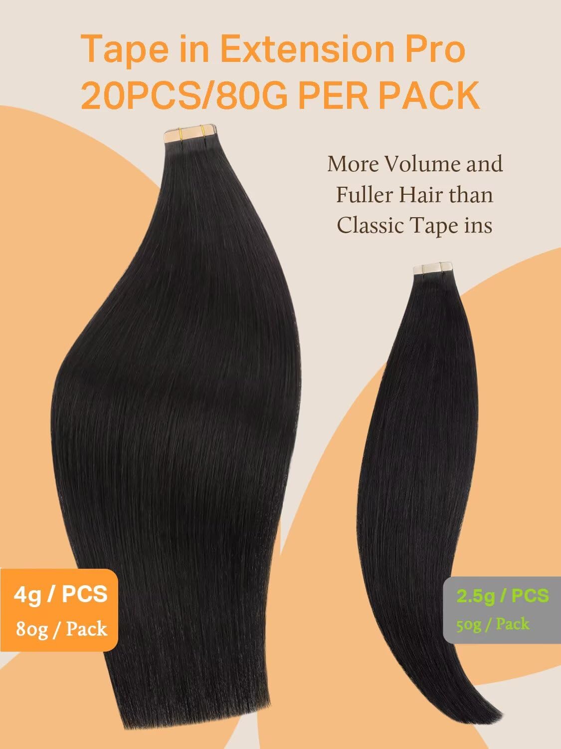 DOORES Tape in Hair Extensions in balayage colour option