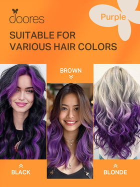 DOORES Tape In Hair Extensions in solid colour