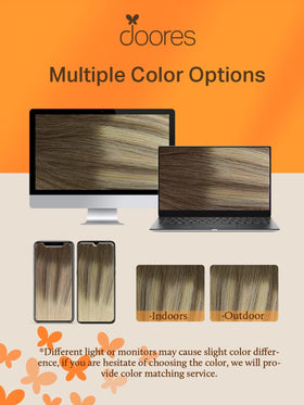 DOORES Tape in Hair Extensions installation process