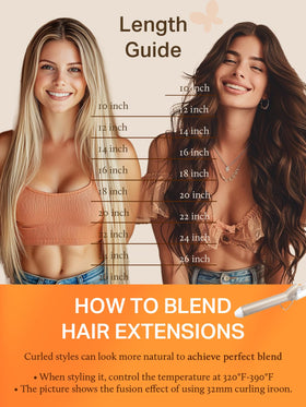 DOORES Tape in Hair Extensions on display with colour options