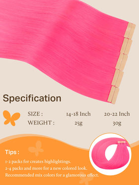 DOORES Tape In Hair Extensions on model showcasing length