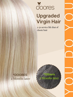DOORES Tape In Hair Extensions packaging with 20 pieces displayed