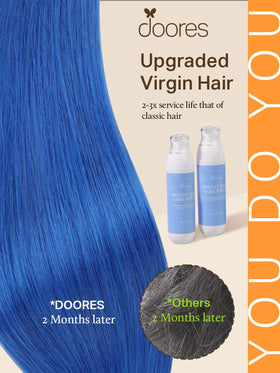 DOORES Tape In Hair Extensions packaging with 20 shades