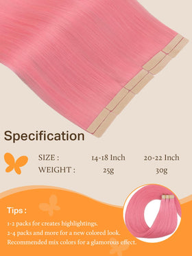 DOORES Tape In Hair Extensions showing application process