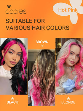 DOORES Tape In Hair Extensions showing colour match options