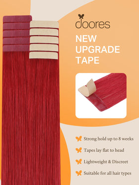DOORES Tape In Hair Extensions showing colour options