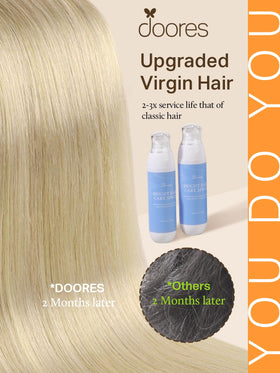 DOORES Tape in Hair Extensions showing different lengths