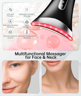 Dopsikn Facial Massager in use on a model's face