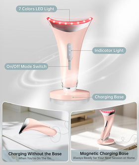 Dopsikn facial massager side view with adjustable settings