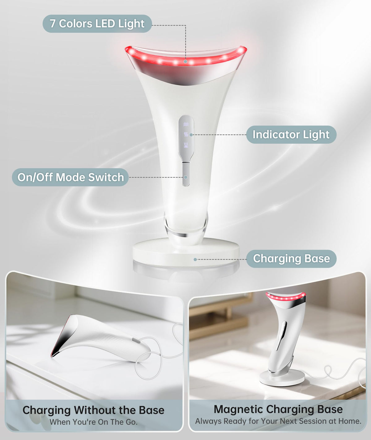 Dopsikn Red Light Therapy Facial Massager packaging