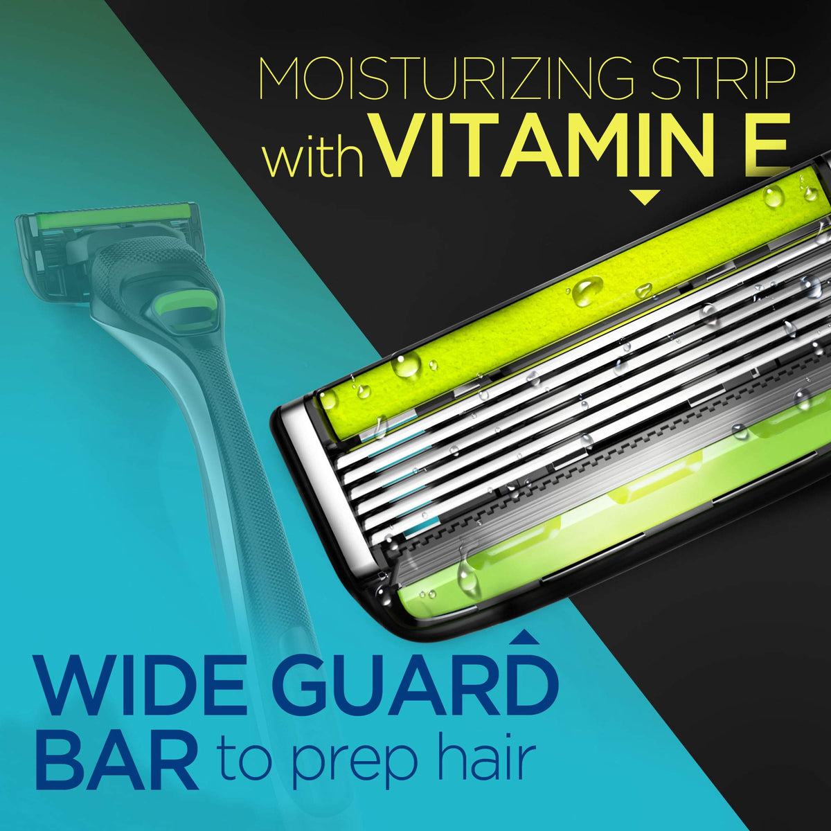 DORCO Pace 6 Pro lubrication strip with Vitamin E and Aloe Vera